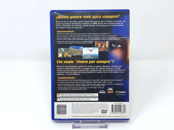 Parte trasera de The Operative: No One Lives Forever (ESP) (Rebajado) para PlayStation 2, edición PAL España