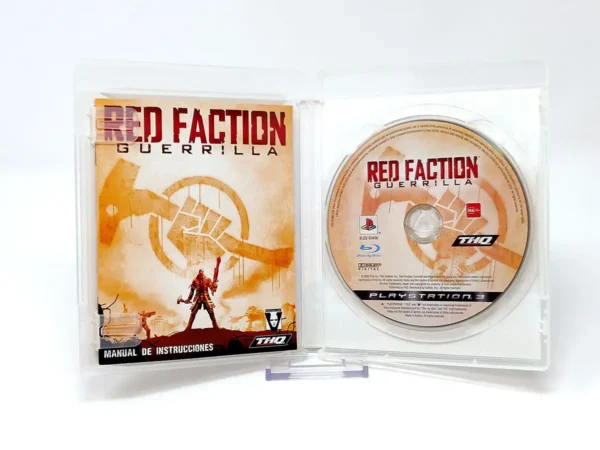 Interior del juego Red Faction: Guerrilla (ESP) para PlayStation 3 con disco y manual