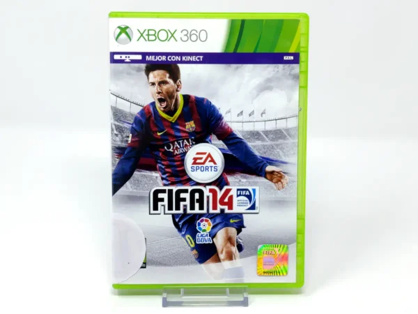 Portada de FIFA 14 (ESP) (Rebajado) para XBOX 360, edición PAL España, de segunda mano