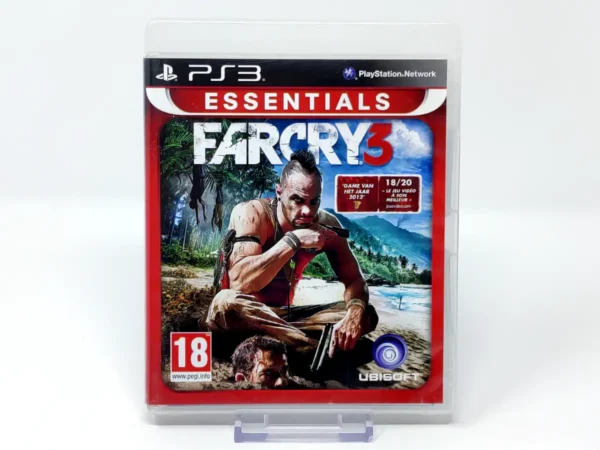 Portada de Far Cry 3 (FRA) (Essentials) para PlayStation 3, edición PAL Francia, de segunda mano