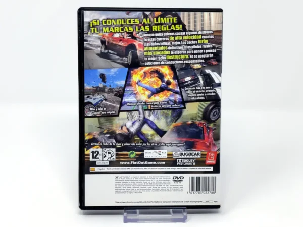 Parte trasera de FlatOut 2 (ESP) (Rebajado) para PlayStation 2, edición PAL España