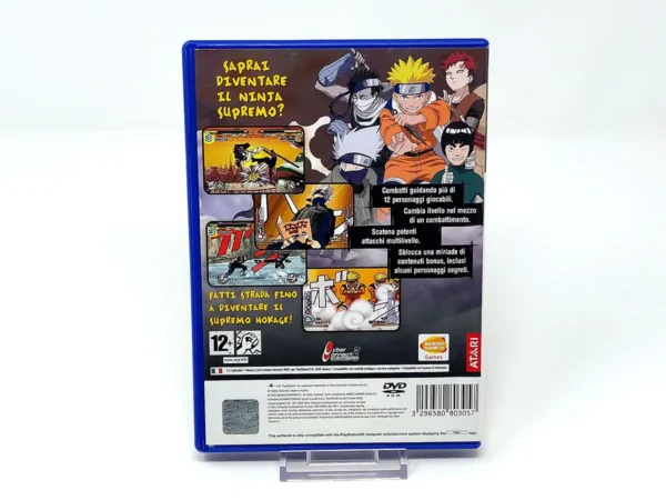 Parte trasera de Naruto: Ultimate Ninja (ITA) (Rebajado) para PlayStation 2, edición PAL Italia