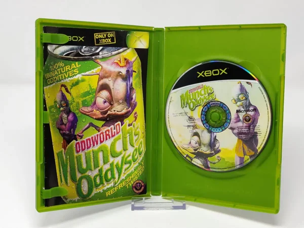 Lateral de la caja de Oddworld: Munch's Oddysee (UK) para XBOX