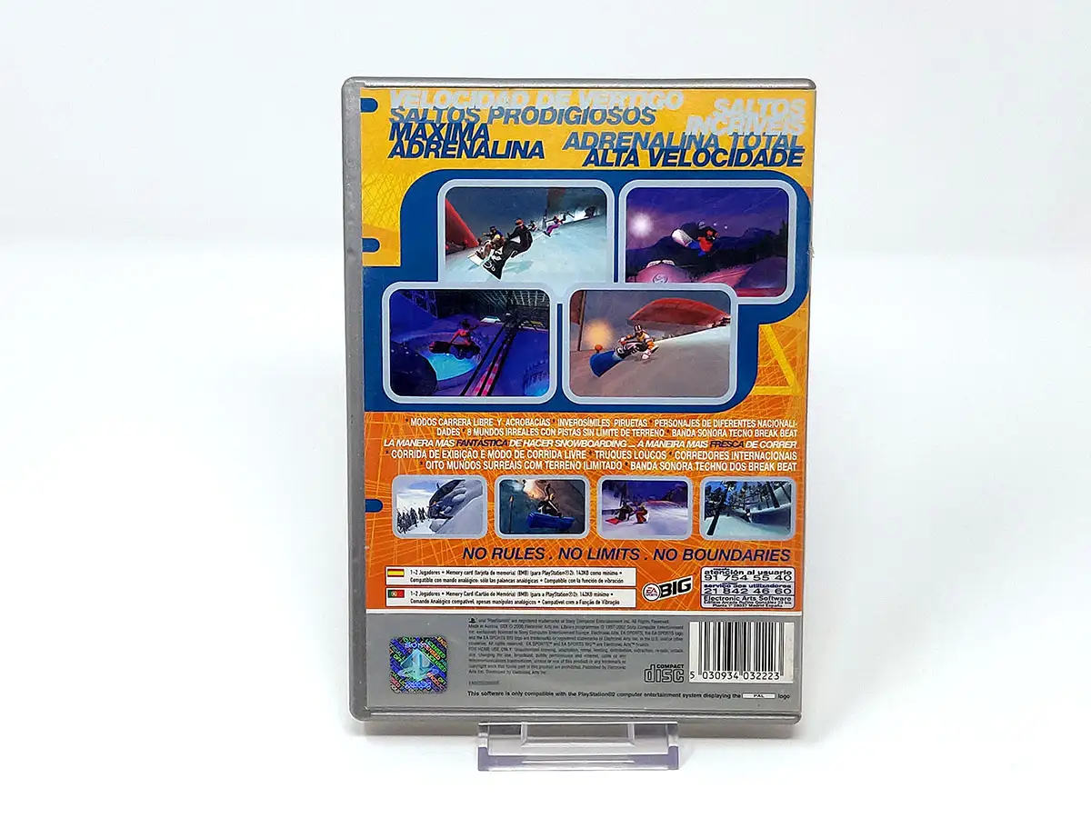 Parte trasera de SSX (ESP) (Platinum) (Rebajado) para PlayStation 2, edición PAL España