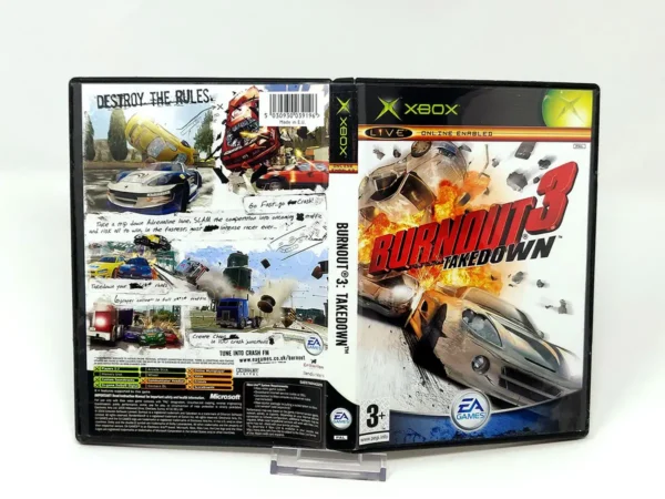 Burnout 3: Takedown (UK) (Carátula) para XBOX, edición PAL UK, de segunda mano