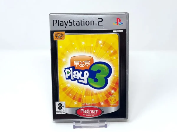 Portada de EyeToy: Play 3 (FRA) (Platinum) para PlayStation 2, edición PAL España, de segunda mano