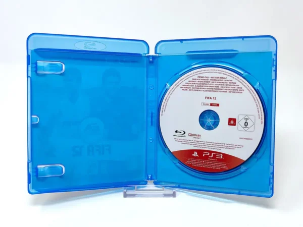 Interior del juego FIFA 12 (ESP) (Promo) para PlayStation 3 con disco y manual