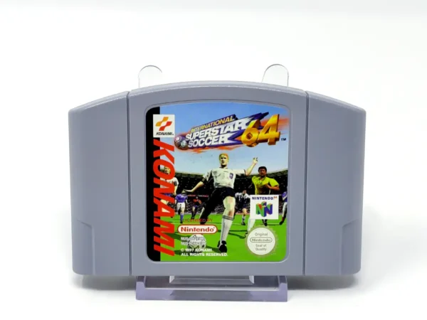 Lateral de la caja de International Superstar Soccer 64 (ESP) para Nintendo 64