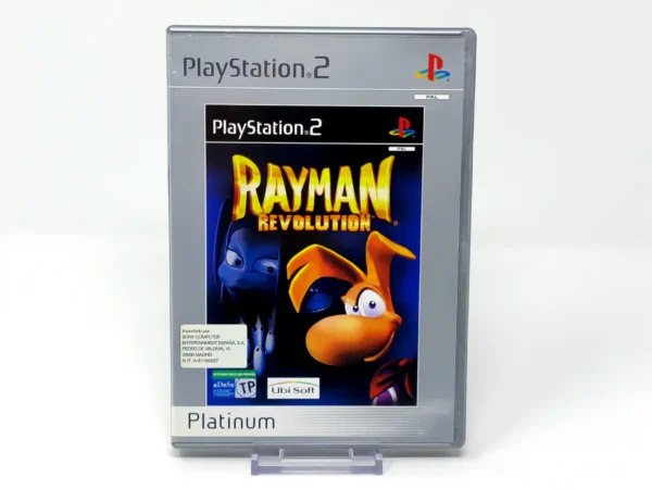 Portada de Rayman Revolution (ESP) (Platinum) para PlayStation 2, edición PAL España, de segunda mano