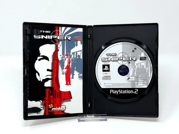 Interior del juego The Sniper 2 (ESP) para PlayStation 2 con disco y manual