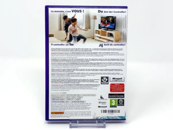Parte trasera de Kinect Adventures! (FRA) (v3) para XBOX 360, edición PAL Francia