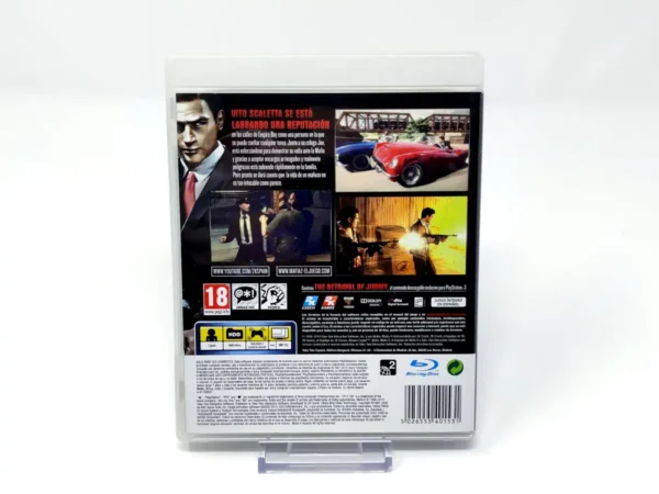 Parte trasera de Mafia II (ESP) (Versión 1) para PlayStation 3, edición PAL España