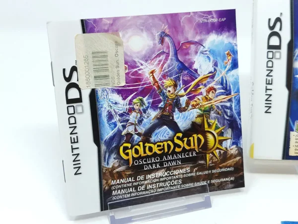 Lateral de la caja de Golden Sun: Dark Dawn (ESP) para Nintendo DS