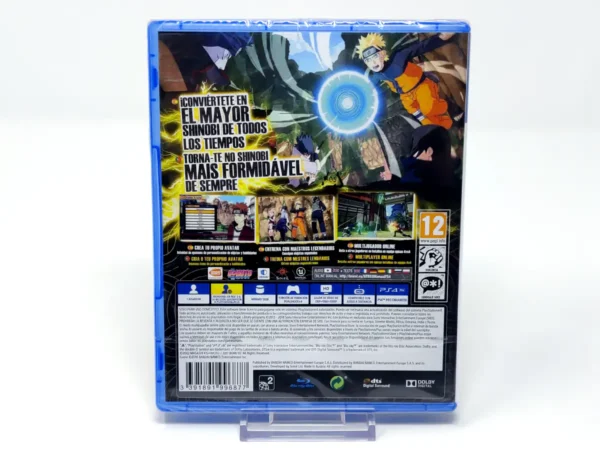 Parte trasera de Naruto to Boruto: Shinobi Striker (ESP) (Precintado) para PlayStation 4, edición PAL España