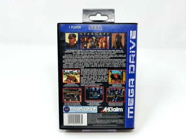 Parte trasera de Stargate (ESP) para Sega Mega Drive, edición PAL España