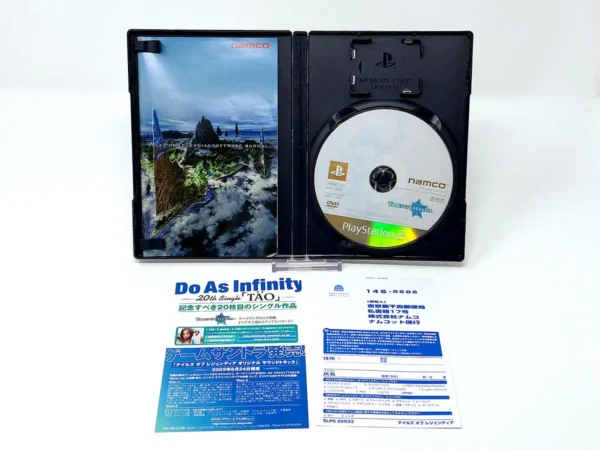 Interior del juego Tales of Legendia (JAP) para PlayStation 2 con disco y manual
