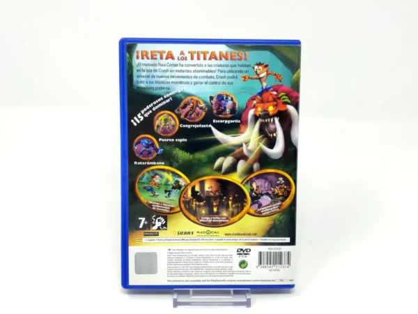Parte trasera de Crash Lucha de Titanes (ESP) (Rebajado) para PlayStation 2, edición PAL España