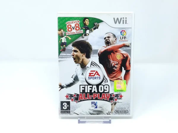 Portada de FIFA 09: All-Play (ESP) para Nintendo Wii, edición PAL España, de segunda mano