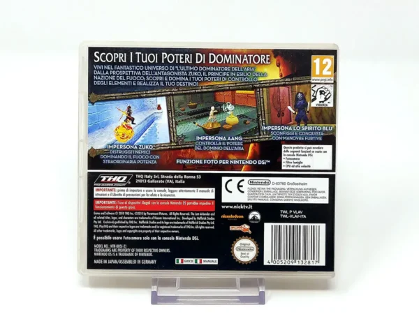 Parte trasera de L'Ultimo Dominatore dell'Aria (ITA) para Nintendo DS, edición PAL Italia