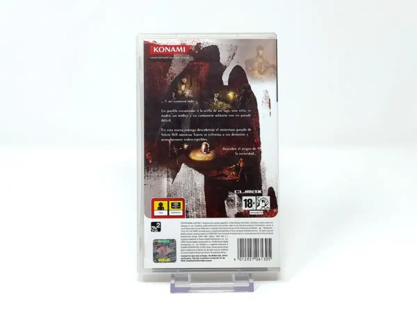 Parte trasera de Silent Hill: Origins para PSP, edición PAL España