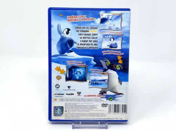 Parte trasera de Happy Feet (ESP) para PlayStation 2, edición PAL España