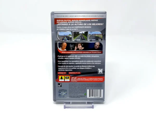 Parte trasera de Formula One 06 (ESP) (Platinum) para PSP, edición PAL España