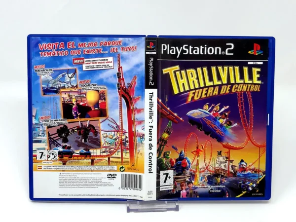 Thrillville: Fuera de Control (ESP) (Carátula) para PlayStation 2, edición PAL España, de segunda mano