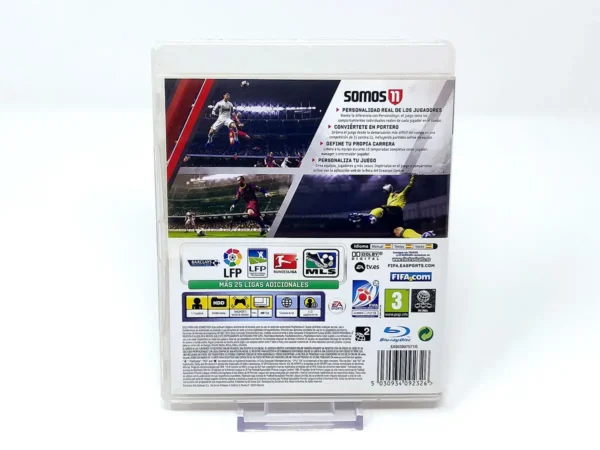 Parte trasera de FIFA 11 (ESP) para PlayStation 3, edición PAL España
