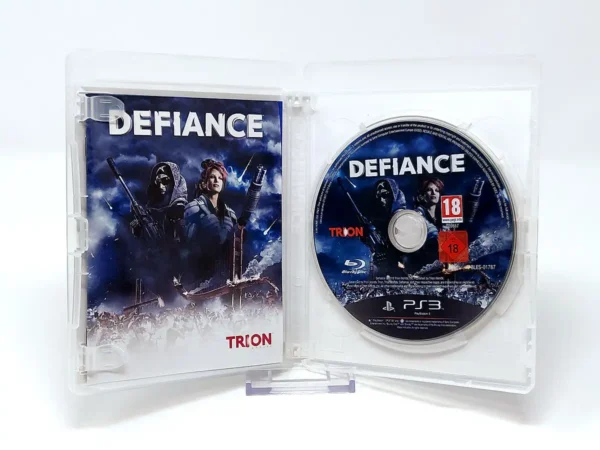 Interior del juego Defiance (Edición Limitada) (ESP) para PlayStation 3 con disco y manual