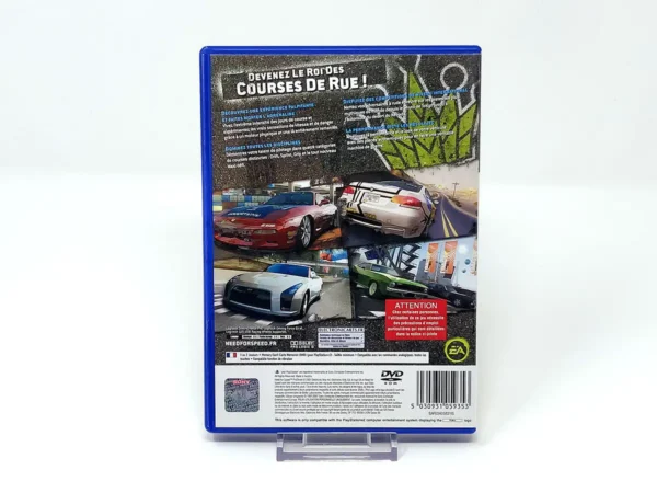 Parte trasera de Need for Speed: ProStreet (FRA) para PlayStation 2, edición PAL Francia