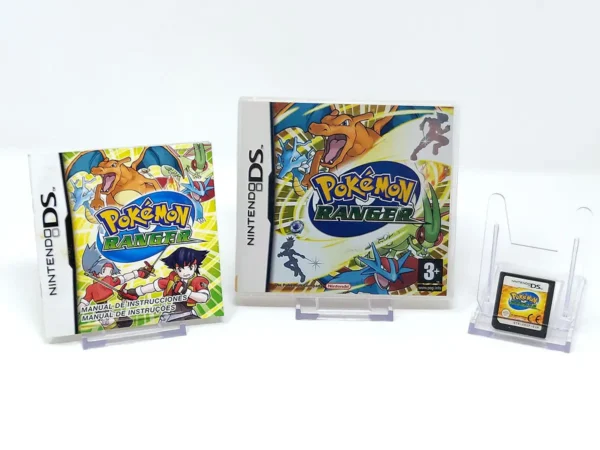 Lateral de la caja de Pokemon Ranger (ESP) para Nintendo DS