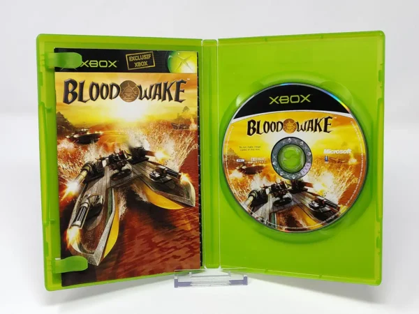 Interior del juego Blood Wake (FRA) para XBOX con disco y manual