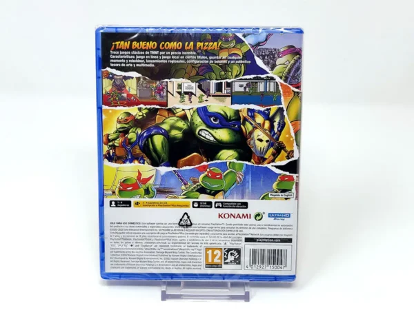 Parte trasera de Teenage Mutant Ninja Turtles - The Cowabunga Collection (ESP) (Precintado) para PlayStation 5, edición PAL España