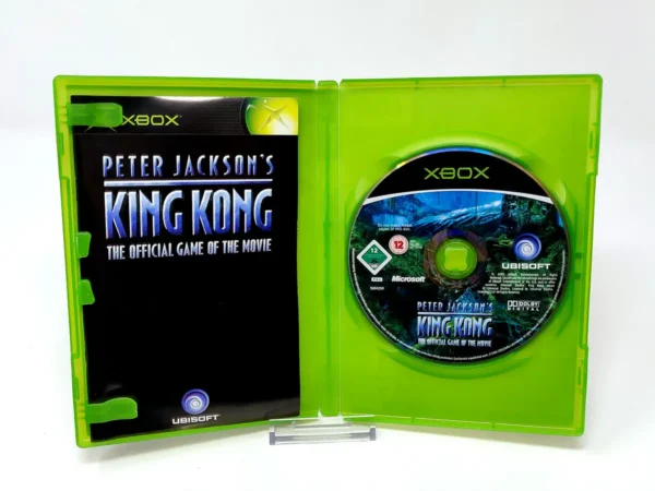 Interior del juego Peter Jackson's King Kong (FRA) para XBOX con disco y manual