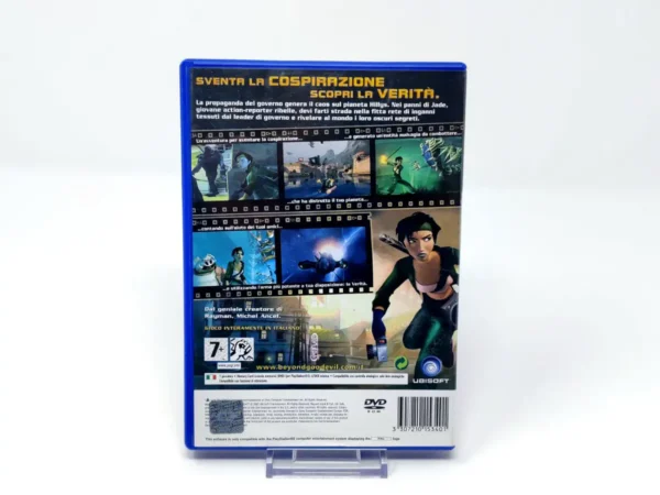 Parte trasera de Beyond Good & Evil (ITA) para PlayStation 2, edición PAL Italia