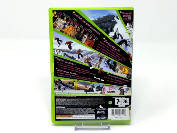 Parte trasera de Amped 3 (ESP) para XBOX 360, edición PAL España