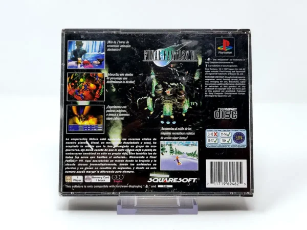 Parte trasera de Final Fantasy VII (ESP) (Rebajado) para PlayStation 1