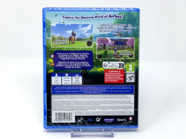 Parte trasera de Harvest Moon: The Winds of Anthos (ESP) (Precintado) para PlayStation 4, edición PAL España
