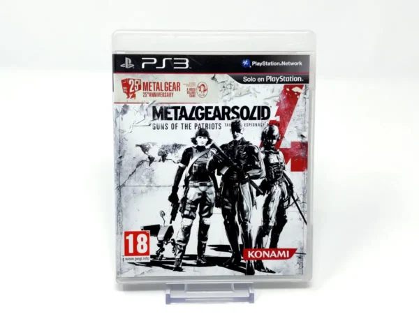 Portada de Metal Gear Solid 4: Guns of the Patriots (25 Anniversary) (ESP) para PlayStation 3, edición PAL España, de segunda mano