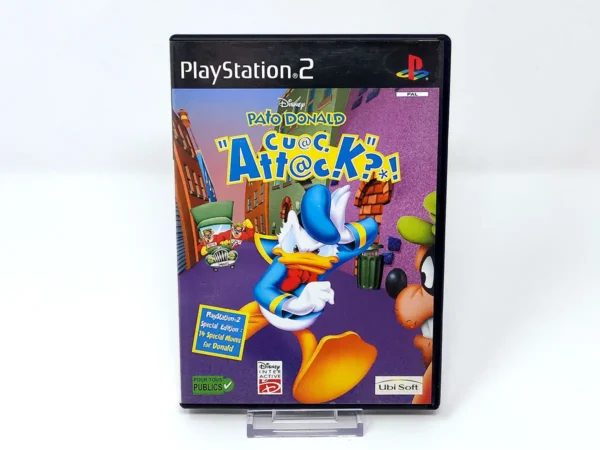 Portada de Disney's Donald Duck: Quack Attack (ESP) (v1) para PlayStation 2, edición PAL España, de segunda mano