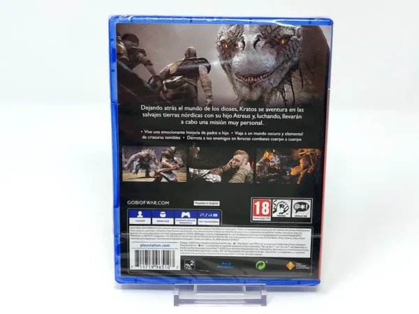 Parte trasera de God of War (ESP) (PS Hits) (Precintado) para PlayStation 4, edición PAL España