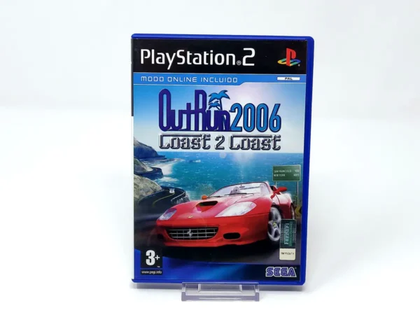 Portada de OutRun 2006: Coast 2 Coast (ESP) para PlayStation 2, edición PAL España, de segunda mano