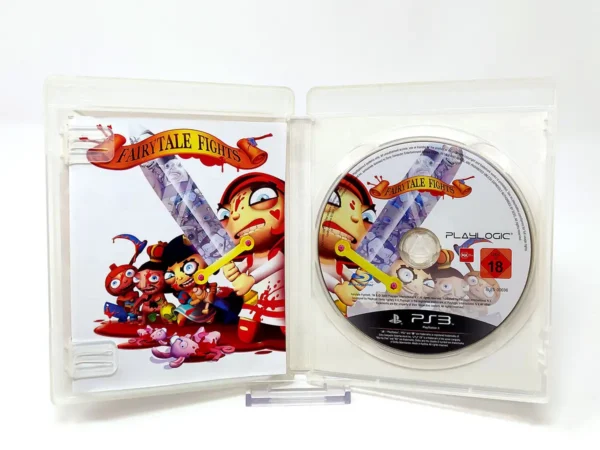 Interior del juego Fairytale Fights (UK) para PlayStation 3 con disco y manual
