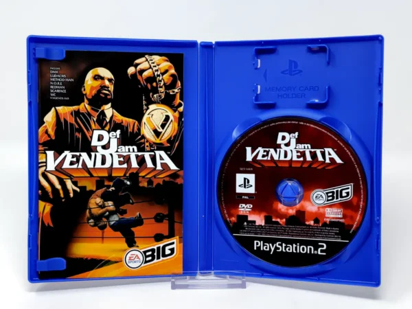 Interior del juego Def Jam: Vendetta (ESP) para PlayStation 2 con disco y manual
