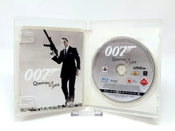 Interior del juego 007: Quantum of Solace (ESP) para PlayStation 3 con disco y manual