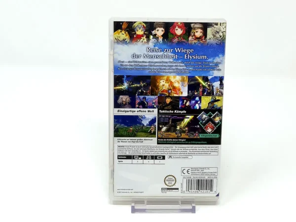 Parte trasera de Xenoblade Chronicles 2 (ALE) para Nintendo Switch, edición PAL Alemania