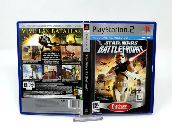 Star Wars: Battlefront (ESP) (Platinum) (Carátula) para PlayStation 2, edición PAL España, de segunda mano