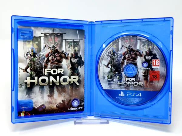 Interior del juego For Honor (ESP) para PlayStation 4 con disco y manual