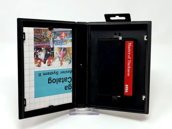 Interior del juego Master of Darkness (ESP) (Rebajado) para Sega Master System con disco y manual