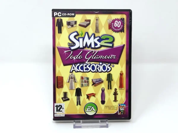 Portada de Los Sims 2: Todo Glamour Accesorios (ESP) para PC, de segunda mano